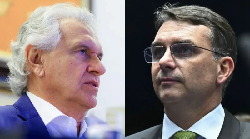 Caiado tenta reaproximar PL em reunião com Flávio Bolsonaro