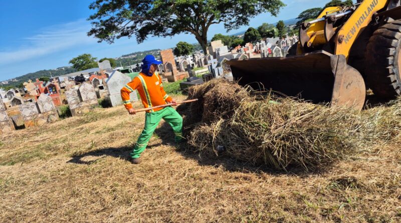 Comurg retira 654 toneladas de resíduos em cemitérios de Goiânia