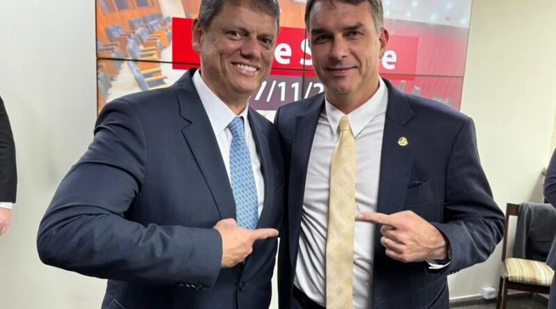 Tarcísio coordenará campanha de Flávio Bolsonaro em SP