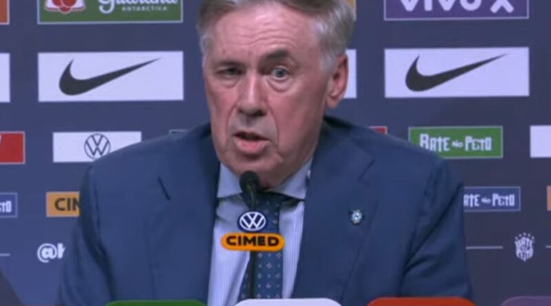 Carlo Ancelotti diz que Neymar precisa evoluir fisicamente para voltar à seleção