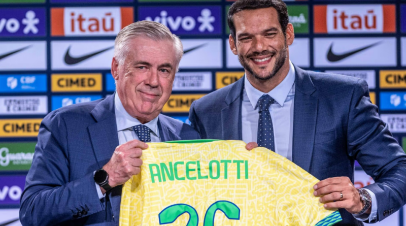 CBF renova contrato de Ancelotti até a Copa de 2030