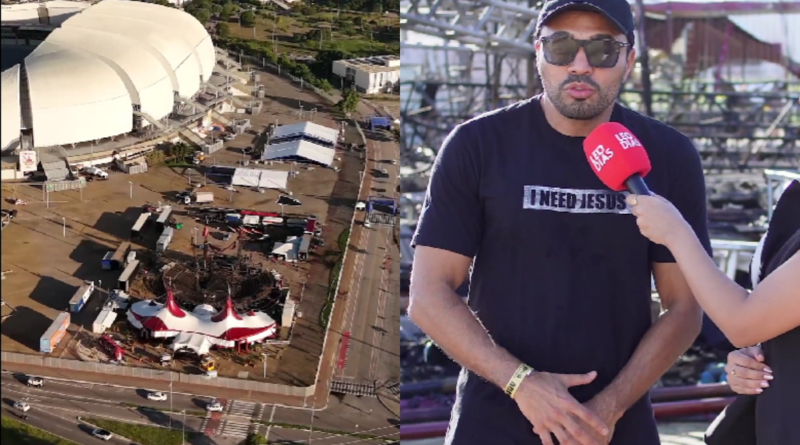 Incêndio destrói circo de Tirullipa e prejuízo passa de R$ 10 milhões