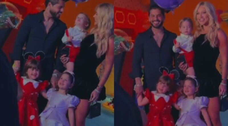Virginia e Zé Felipe chegam juntos à festa da filha Virginia e Zé Felipe chegam juntos à festa da filha