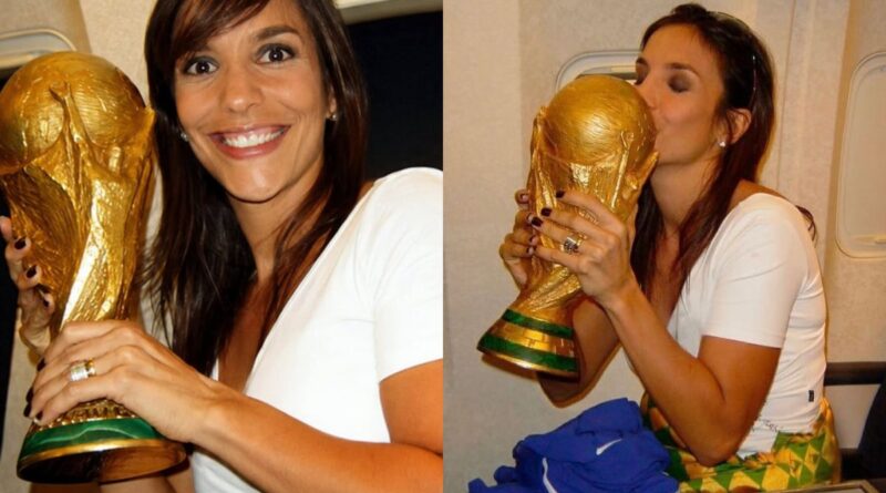 Ivete resgata fotos com taça e manda recado à Seleção Ivete resgata fotos com taça e manda recado à Seleção