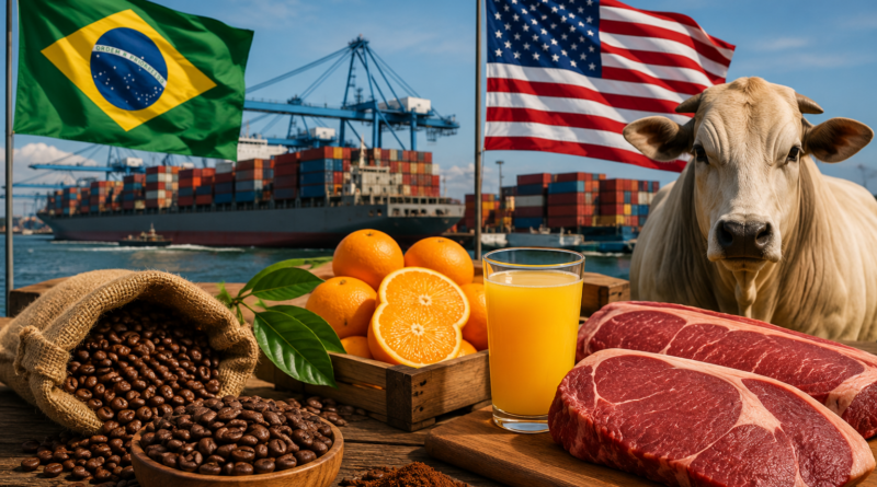 Exportações do agro aos EUA caem apesar da alta da carne bovina Exportações do agro aos EUA caem apesar da alta da carne bovina