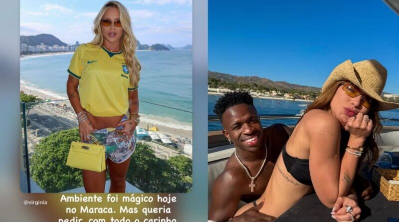 Vini Jr pede respeito a Virginia após xingamentos no Maracanã Vini Jr pede respeito a Virginia após xingamentos no Maracanã