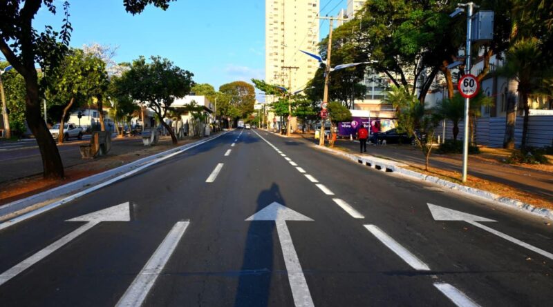 Goiânia ganha 128 mil m² de nova sinalização