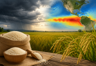 El Niño ameaça safra de arroz do Brasil em 2026/27 El Niño ameaça safra de arroz do Brasil em 2026/27
