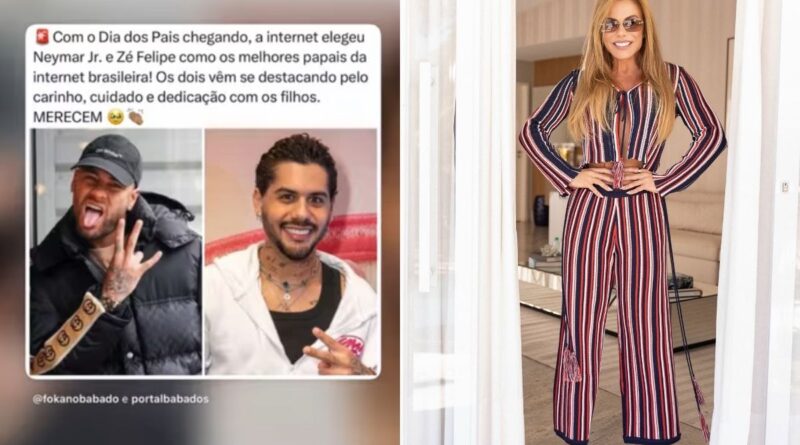 Poliana Rocha elogia Zé Felipe e Neymar como pais