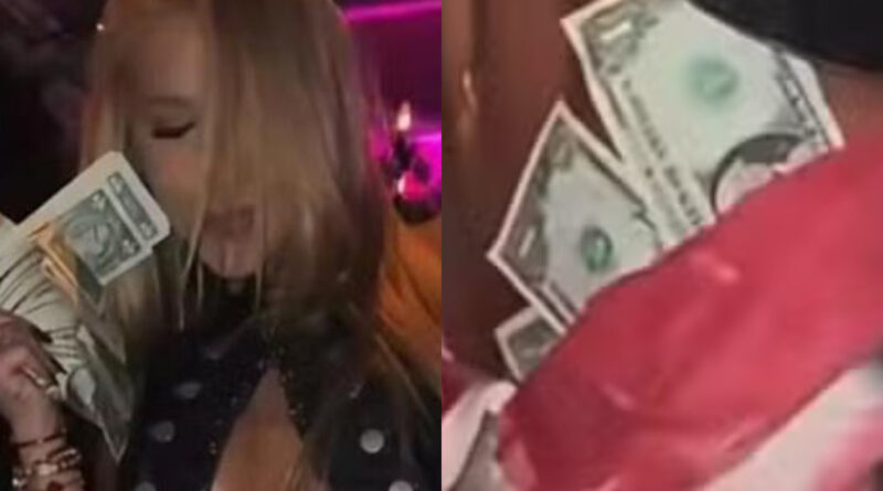 Virginia Fonseca dança com dólares na calcinha em festa em Miami